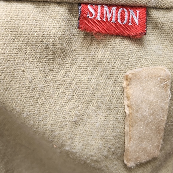 Simon Beige Canvas Messenger Bag - Picture 4 of 6